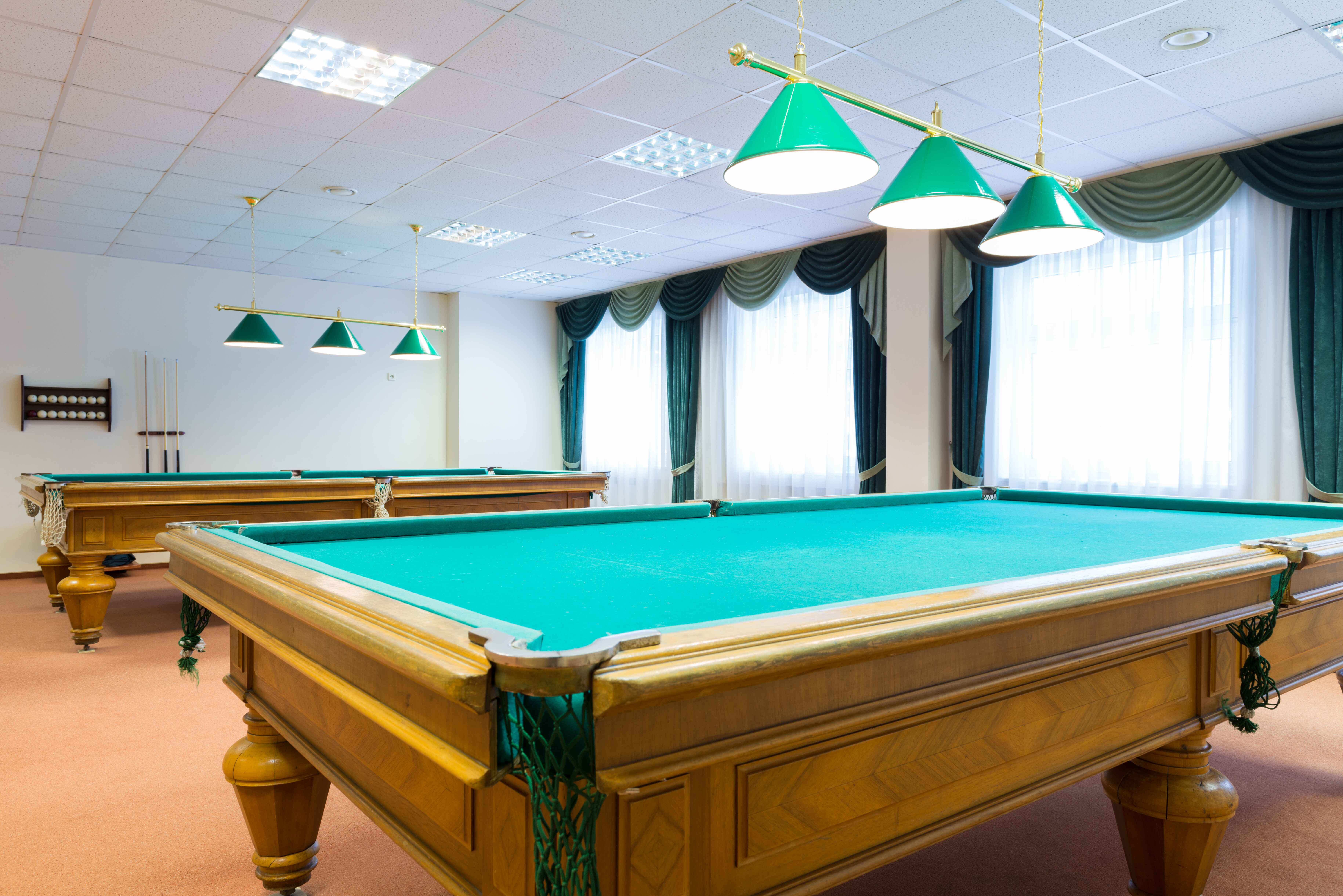 billiard tables