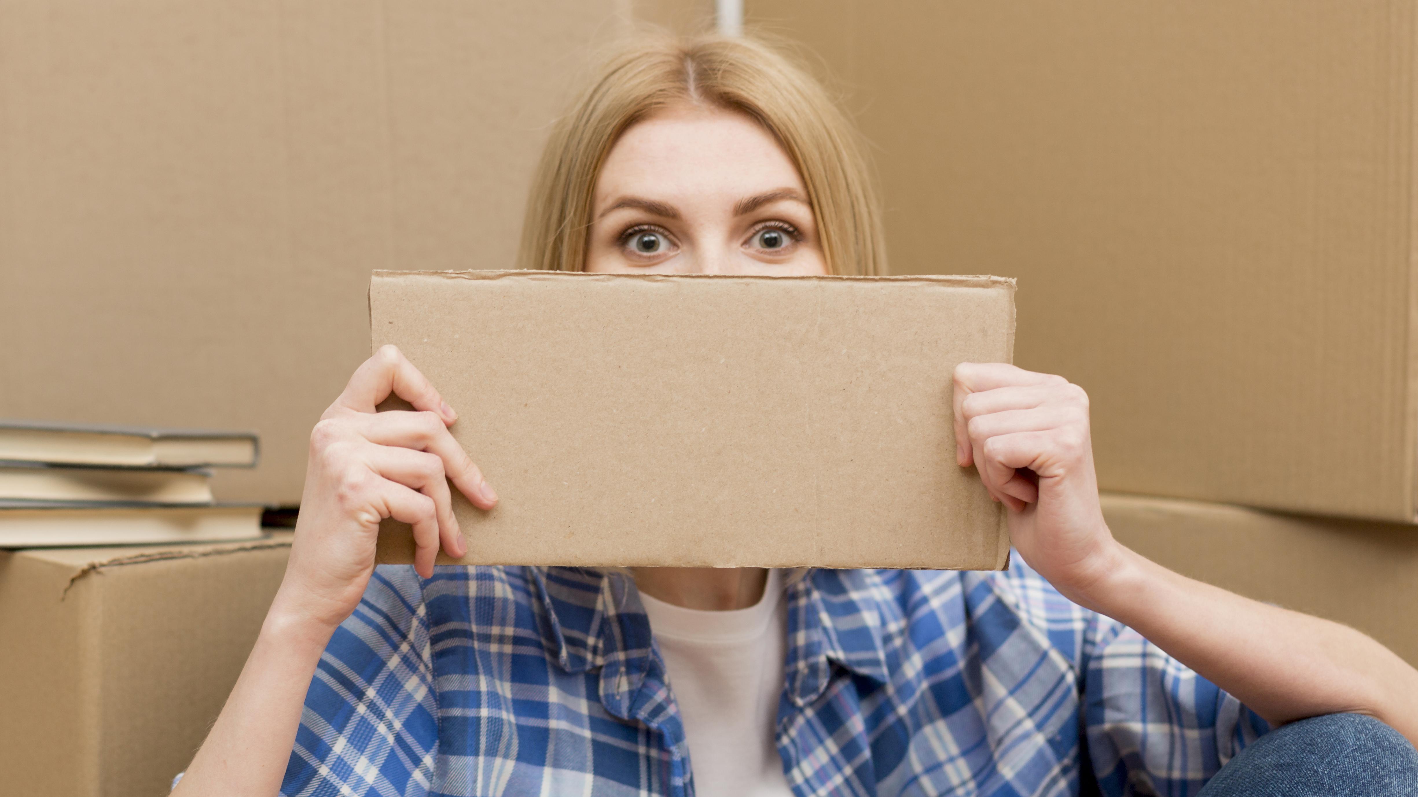 woman moving new house